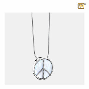 Peace™ Mother of Pearl Sterling Silver Cremation Pendant