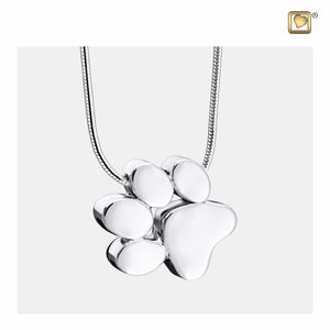 Paw™ Shaped Sterling Silver Cremation Pendant