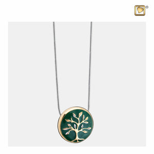 Tree of Life™ Two Tone Sterling Silver Cremation Pendant