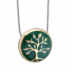 Tree of Life™ Two Tone Sterling Silver Cremation Pendant