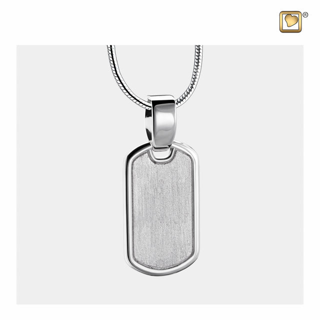 LoveTagª Two Tone Sterling Silver Cremation Pendant