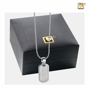 LoveTag™ Two Tone Sterling Silver Cremation Pendant