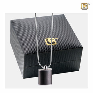 Flask™ Two Tone Sterling Silver Cremation Pendant