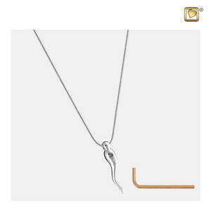Italian Horn™ Sterling Silver Cremation Pendant