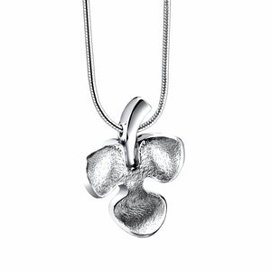 Shamrock™ Two Tone Sterling Silver Cremation Pendant