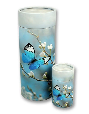 Butterfly Blossom Scattering Tube Cremation Urn