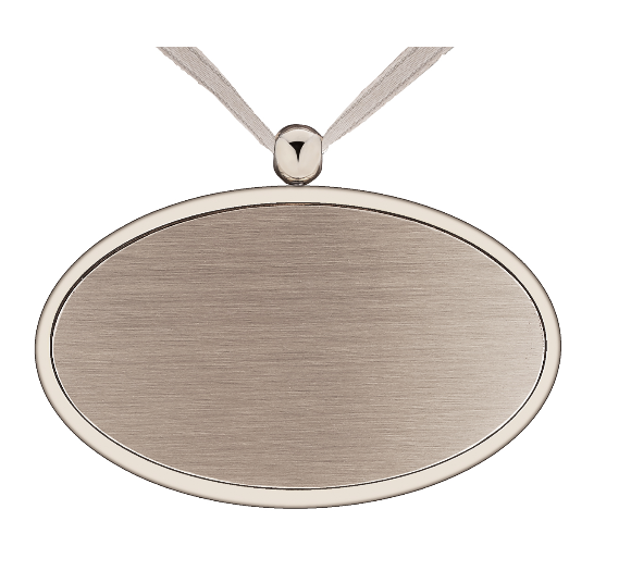 Silver Medallion for cremation urn
