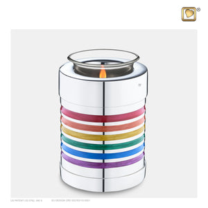 Tealight Pride Rainbow Cremation Urn