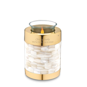 Tealight Mother of Pearl Cremation Urn