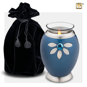 Tealight Nirvana Azure Cremation Urn