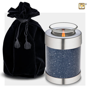 Tealight Speckled Indigo Cremation Urn