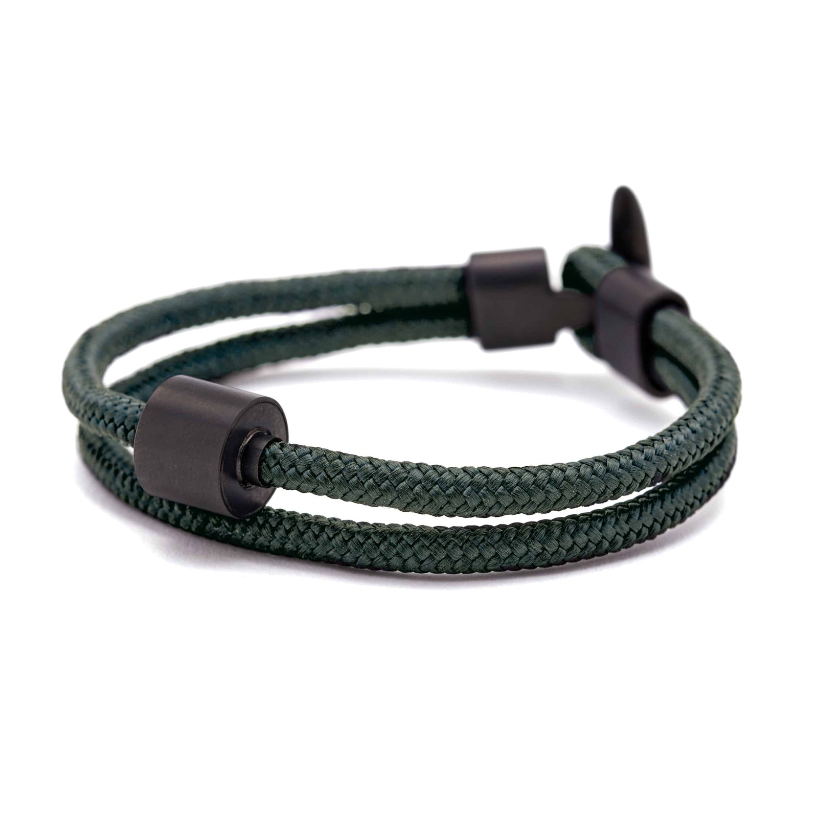 Nato Green & Black - TadBlu Naval Cord Menâ€™s Cremation Bead Bracelet