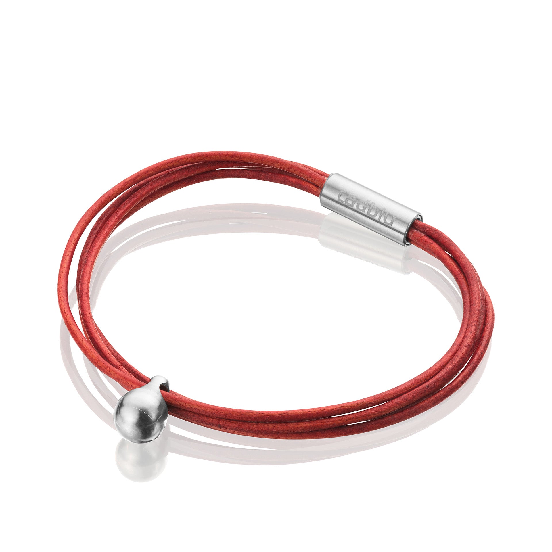 N/A TadBlu Leather Cord Women’s Cremation Bead Charm Bracelet