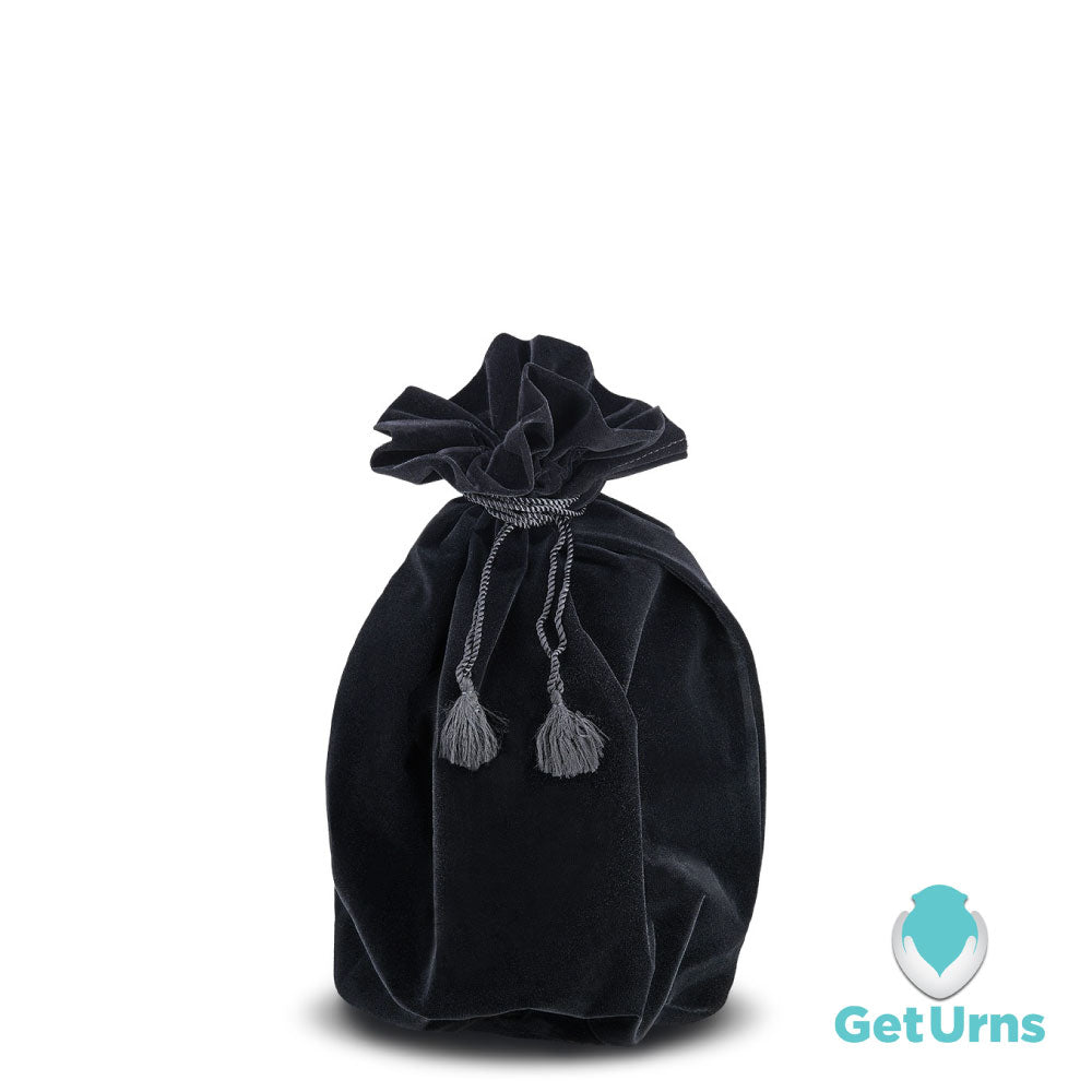 GetUrns Medium Velvet Bag - Black