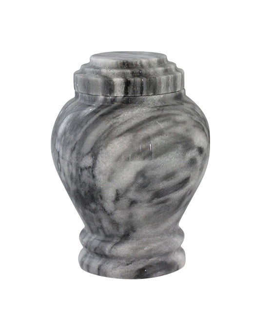 Cashmere Gray Keepsake Traditional Marble Cremation Urn