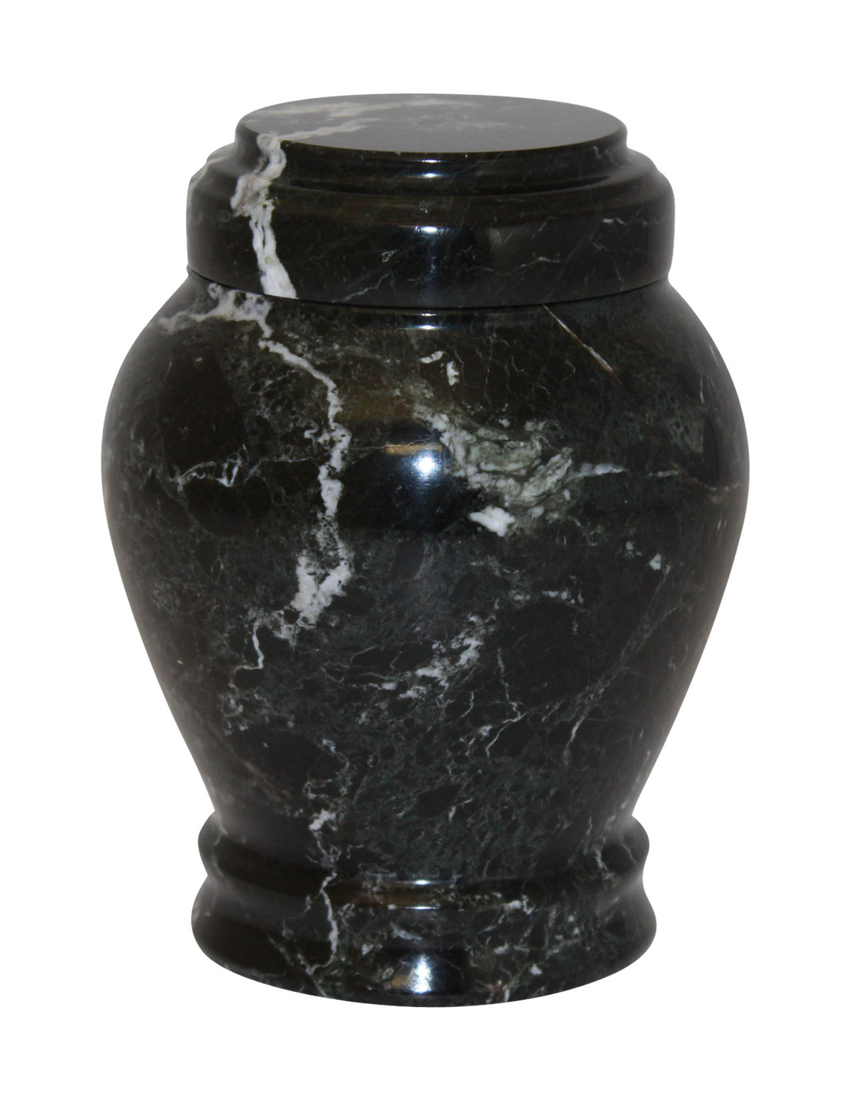 Green Zebra Marble Cremation Urn