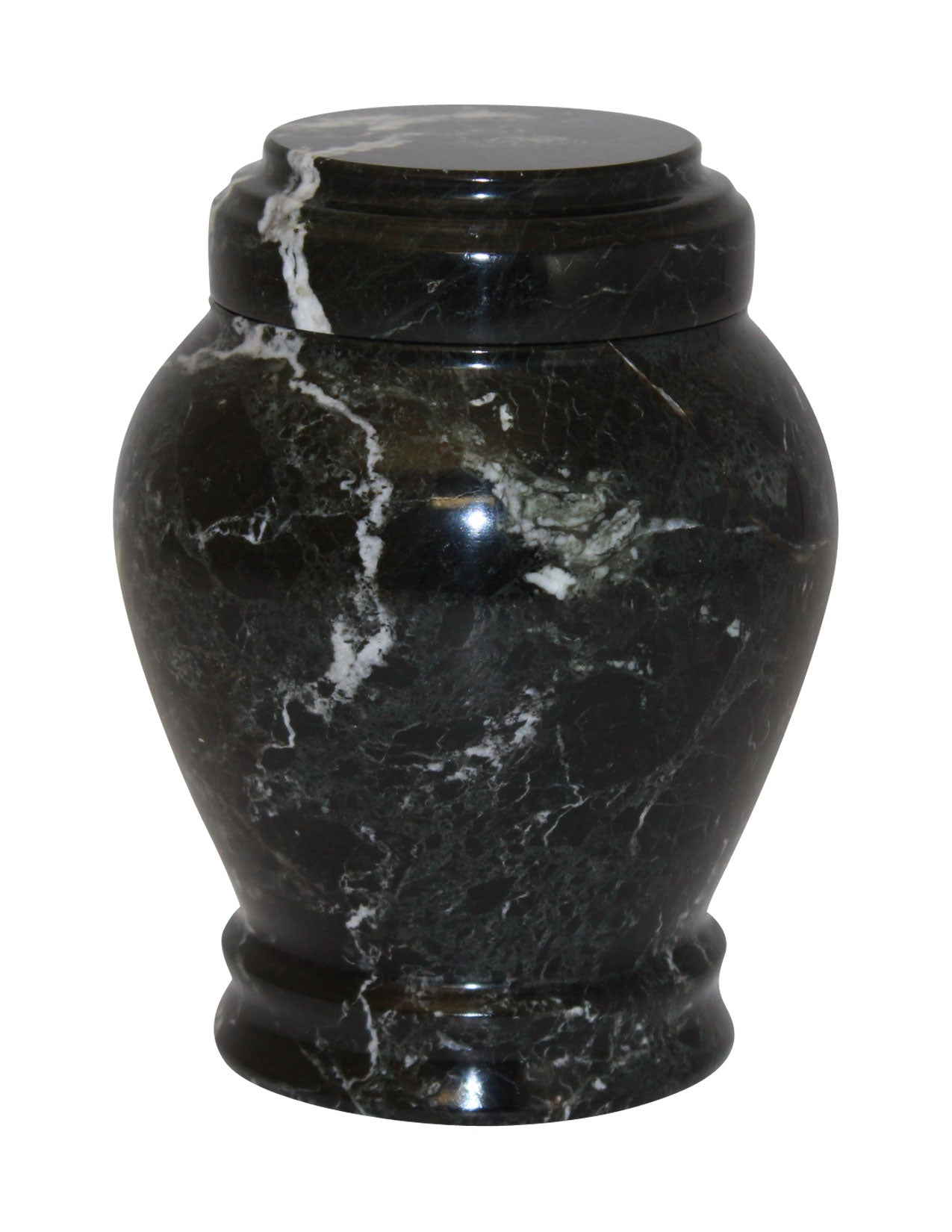 Green Zebra Marble Cremation Urn