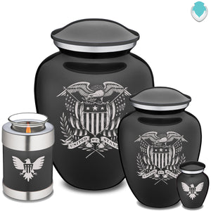 Medium Embrace Charcoal American Glory Cremation Urn