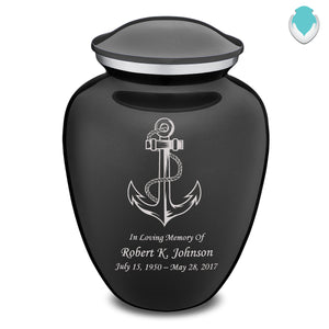 Adult Embrace Charcoal Anchor Cremation Urn