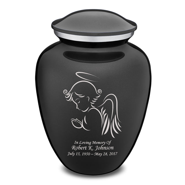 Adult Embrace Charcoal Angel Cremation Urn