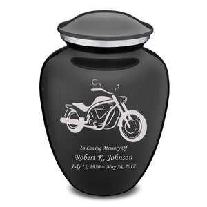 Adult Embrace Charcoal Motorcycle Cremation Urn