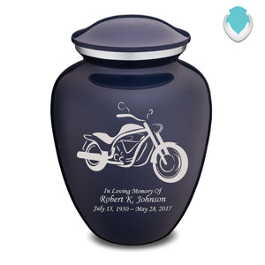 Adult Embrace Cobalt Motorcycle Cremation Urn