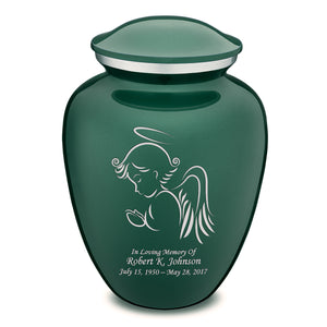 Adult Embrace Green Angel Cremation Urn