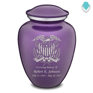 Adult Embrace Purple American Glory Cremation Urn
