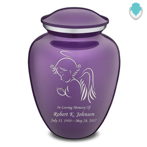 Adult Embrace Purple Angel Cremation Urn