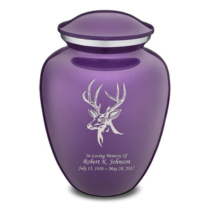 Adult Embrace Purple Deer Cremation Urn