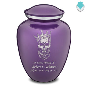 Adult Embrace Purple Skull Cremation Urn