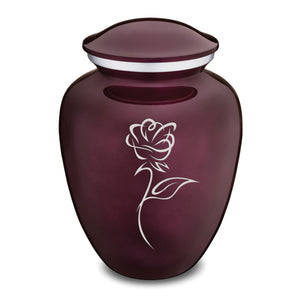 Adult Embrace Cherry Purple Rose Cremation Urn