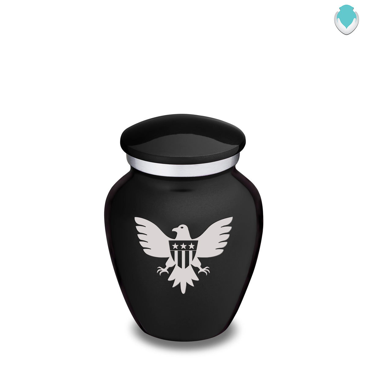 Keepsake Embrace Black American Glory Cremation Urn