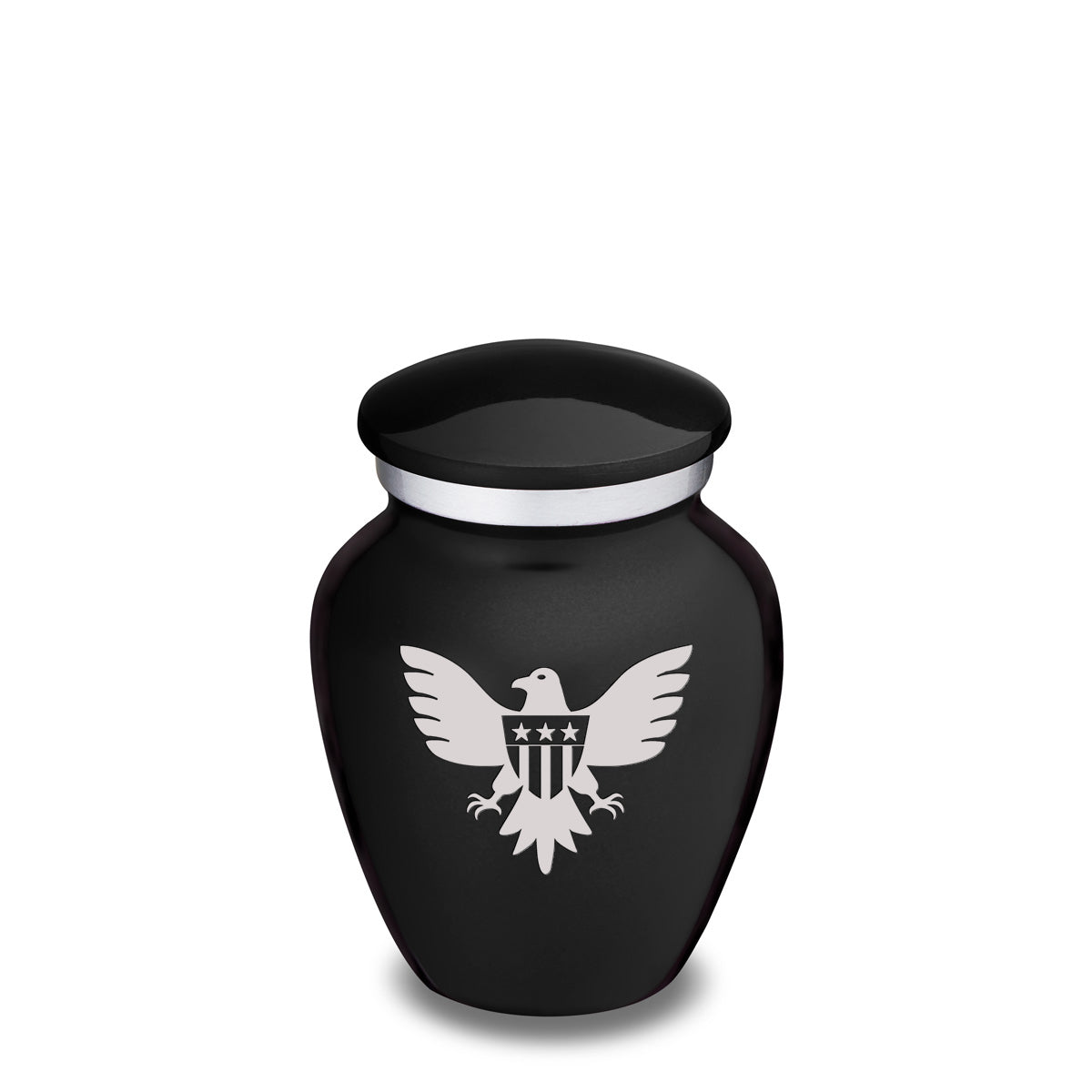 Keepsake Embrace Black American Glory Cremation Urn