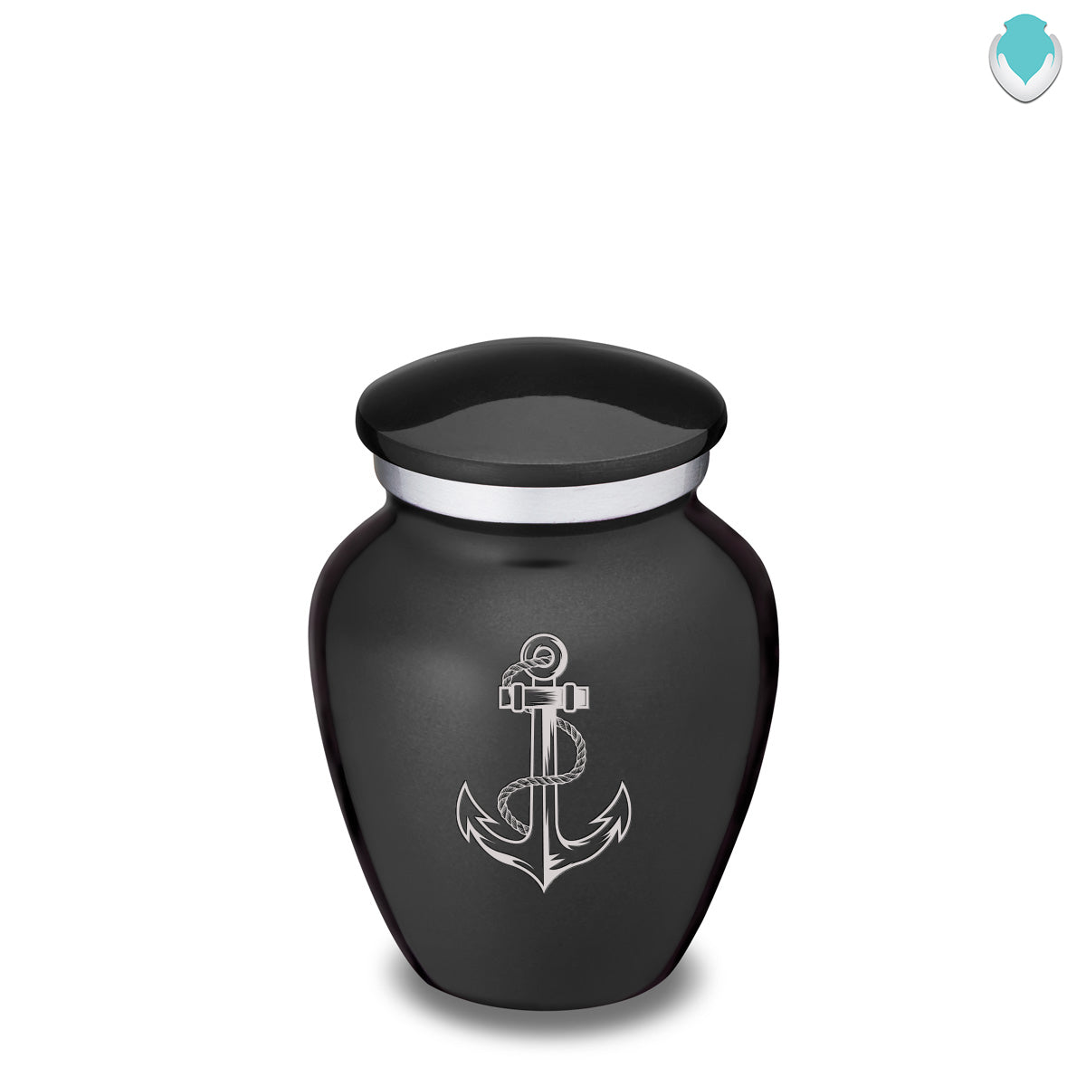 Keepsake Embrace Charcoal Anchor Cremation Urn