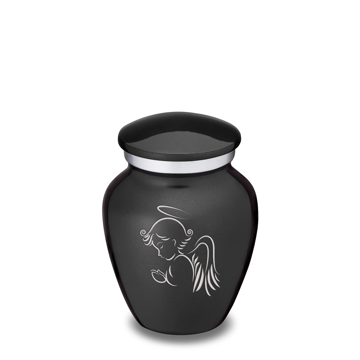 Keepsake Embrace Charcoal Angel Cremation Urn