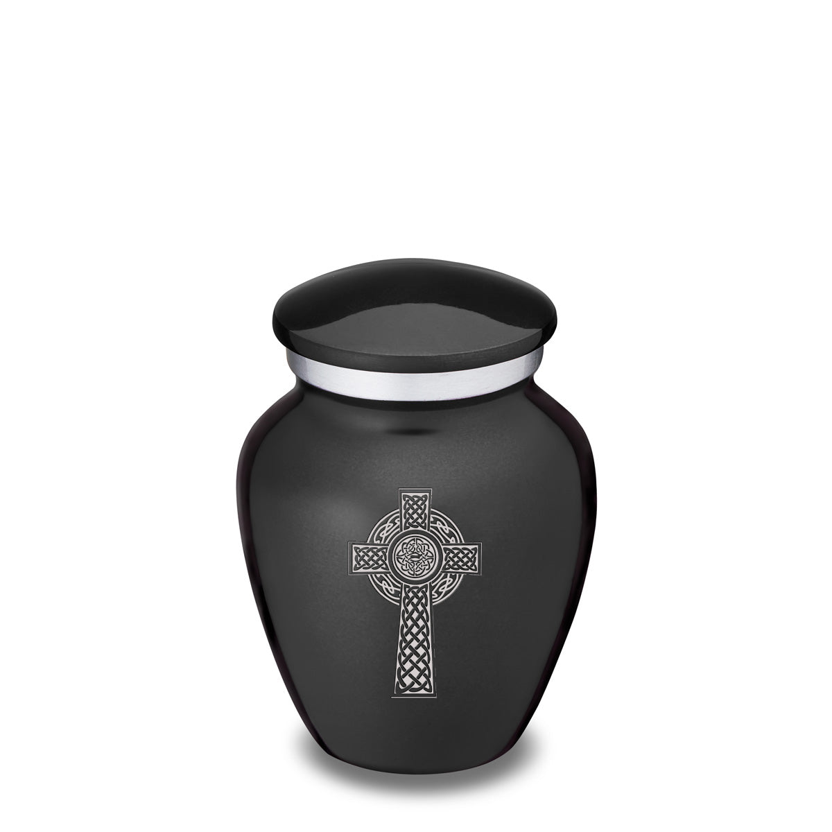 Keepsake Embrace Charcoal Celtic Cross Cremation Urn
