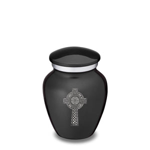 Keepsake Embrace Charcoal Celtic Cross Cremation Urn