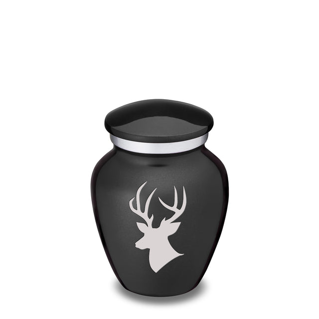 Keepsake Embrace Charcoal Deer Cremation Urn