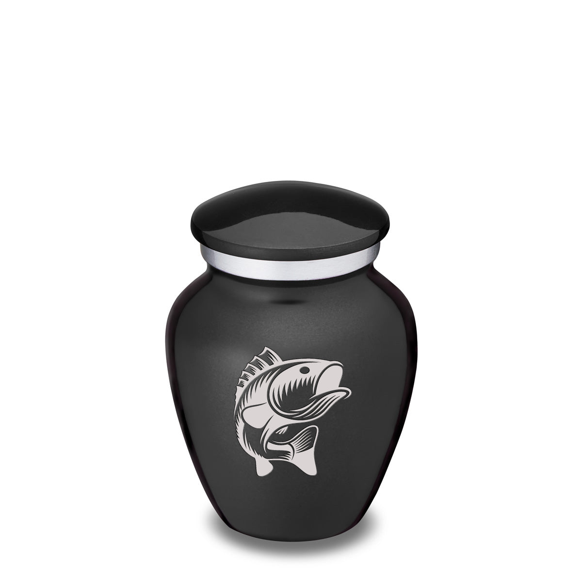 Keepsake Embrace Charcoal Fish Cremation Urn