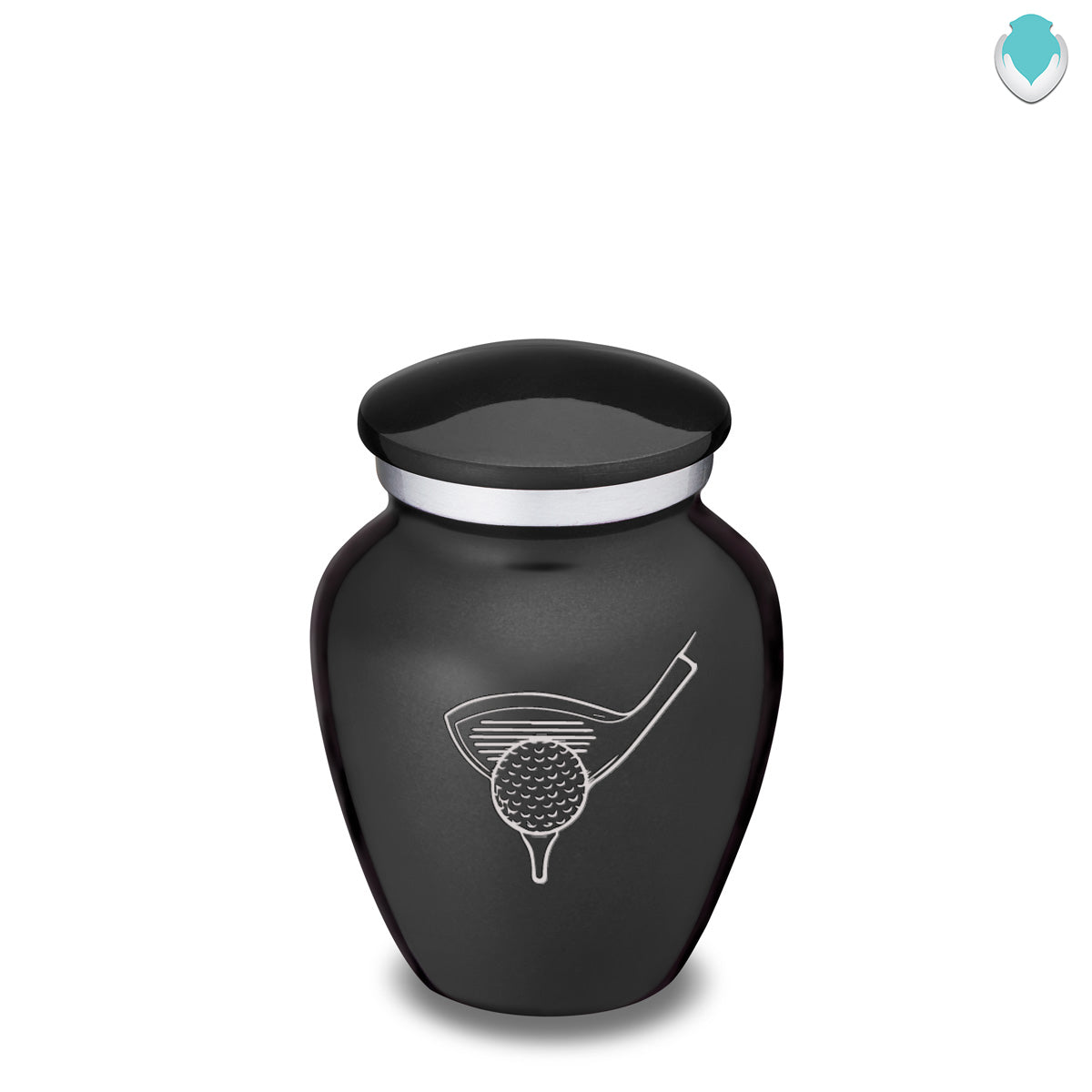 Keepsake Embrace Charcoal Golfer Cremation Urn