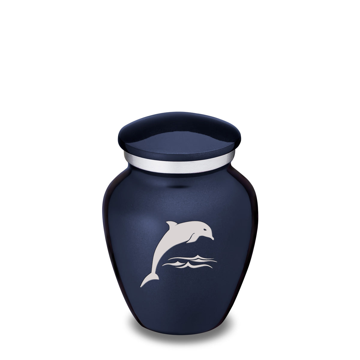 Keepsake Embrace Cobalt Blue Dolphin Cremation Urn