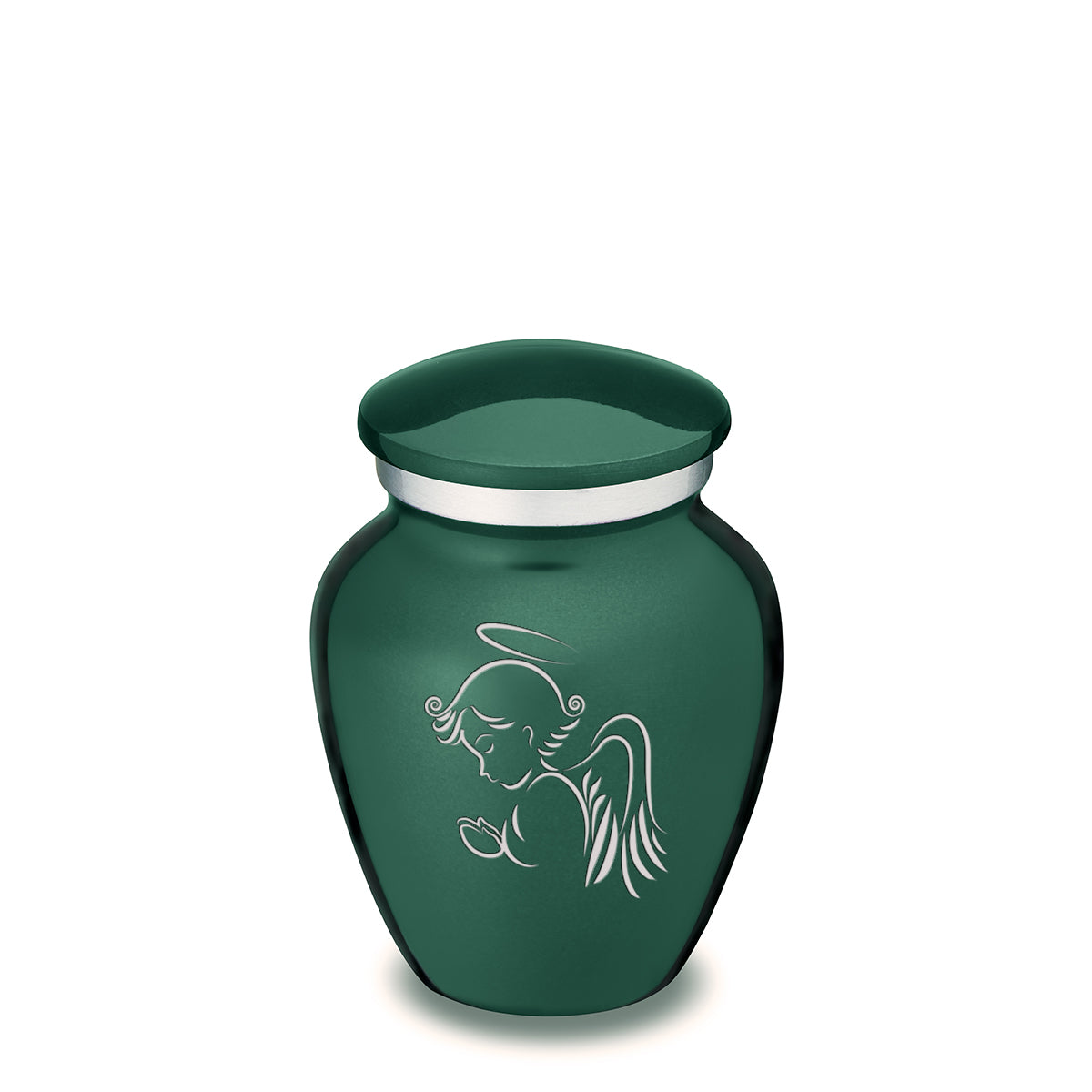Keepsake Embrace Green Angel Cremation Urn