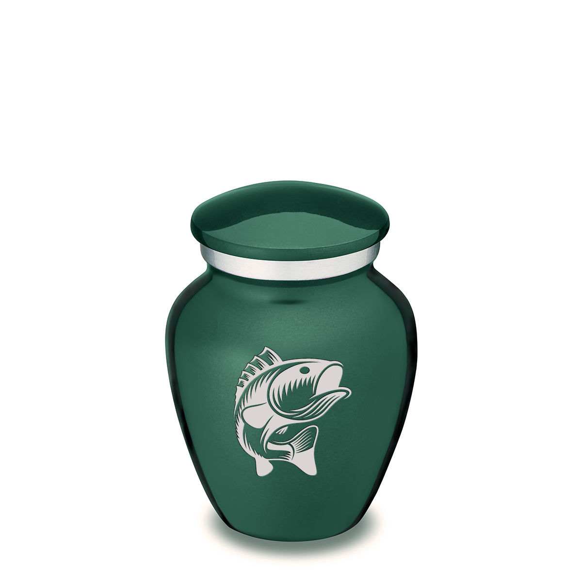 Keepsake Embrace Green Fish Cremation Urn