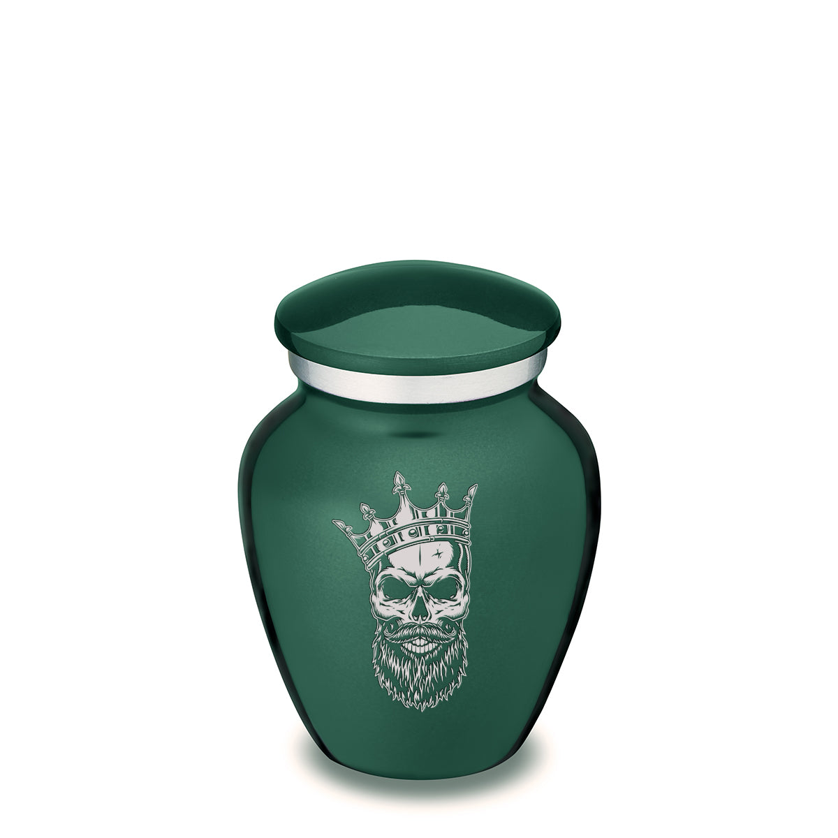 Keepsake Embrace Green Skull Cremation Urn