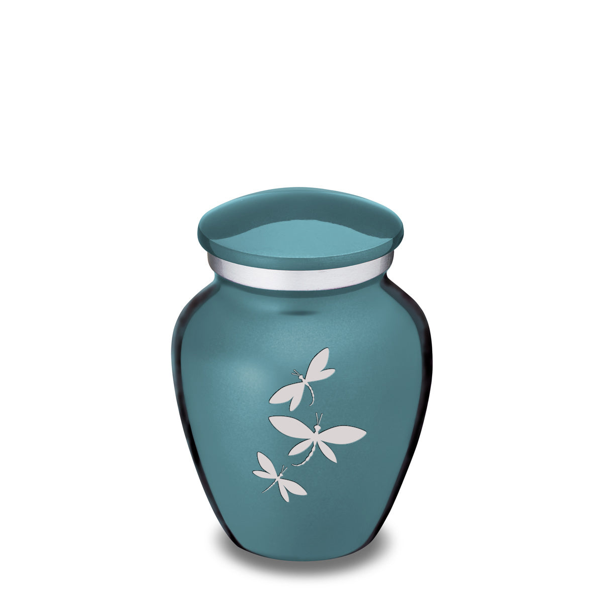Keepsake Embrace Teal Dragonflies Cremation Urn