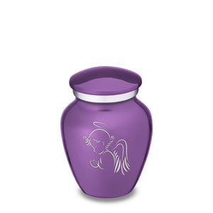 Keepsake Embrace Purple Angel Cremation Urn
