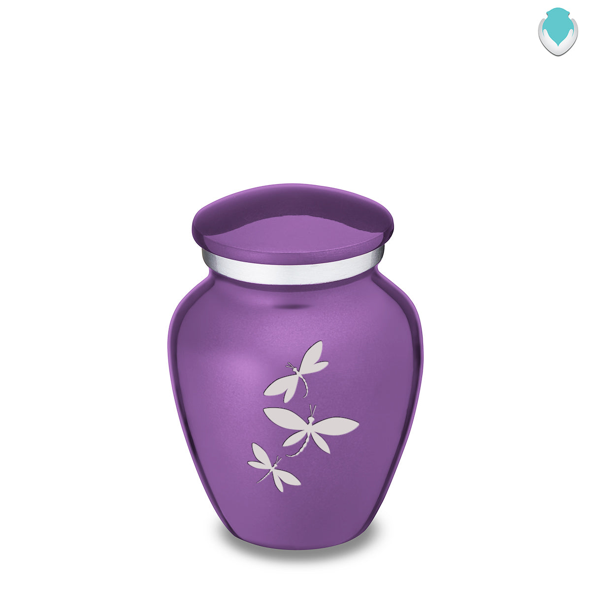 Keepsake Embrace Purple Dragonflies Cremation Urn