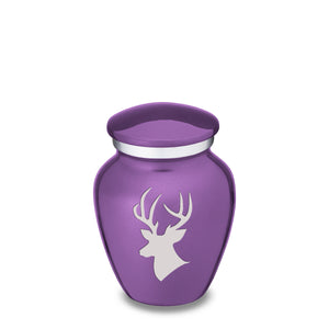 Keepsake Embrace Purple Deer Cremation Urn