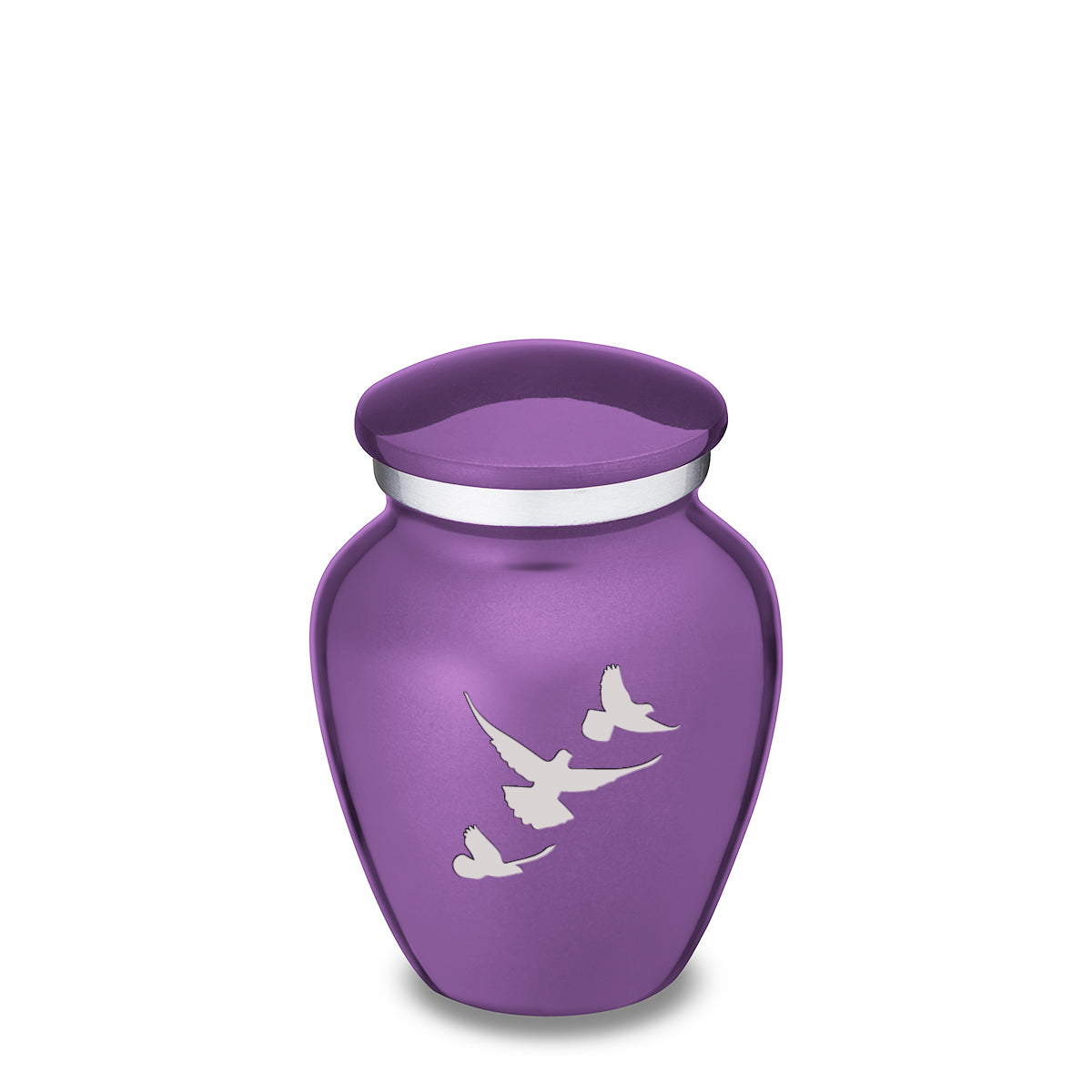 Keepsake Embrace Purple Doves Cremation Urn